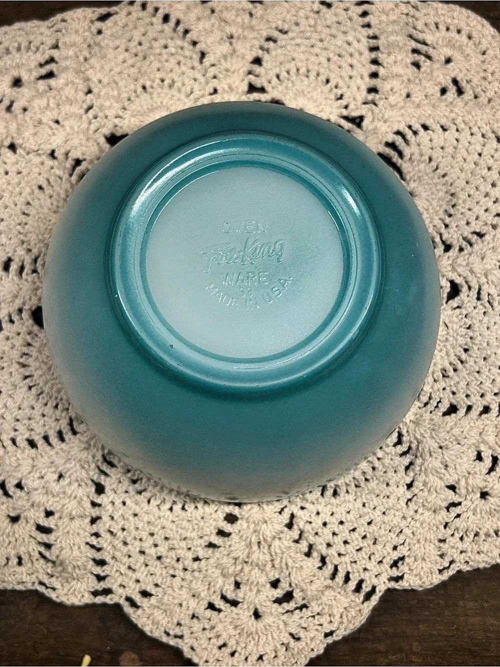 Vintage 1950s Fire-King Turquoise Ombre Bowls - Set of 2